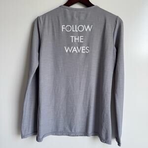 KONA Surf Supply Long Sleeve Shirt Women's Medium Follow the Waves Ocean USA‎